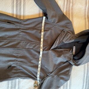 Gray Hooded Fleece Lined Jacket Women’s Medium